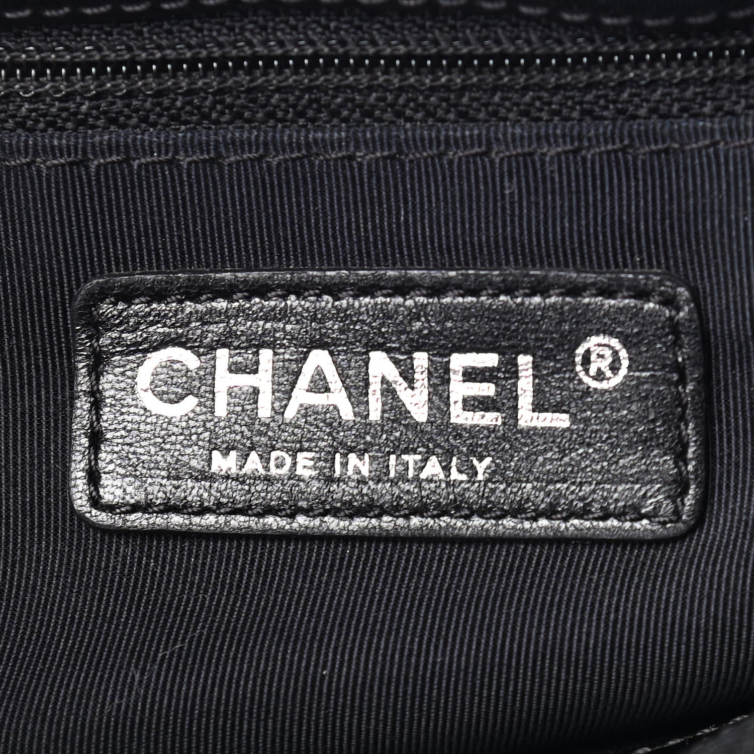 Chanel Patent Quilted Grand Shopping Tote GST Black 6 of 9