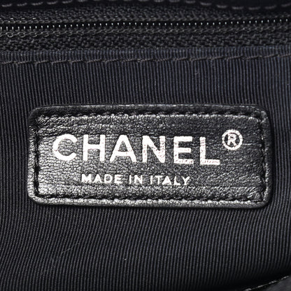Chanel Patent Quilted Grand Shopping Tote GST Black 6 of 9