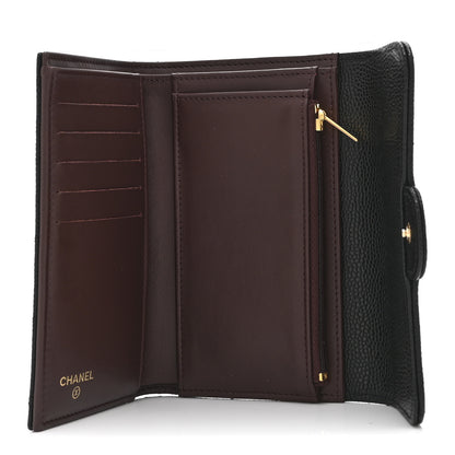 Chanel Caviar Quilted Medium Flap Wallet Black 5 of 12