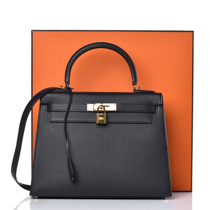 Hermes Epsom Kelly Sellier 28 Black 38 of 38