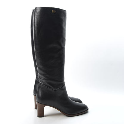 Gucci Calfskin Piuma Lux Energy High Boots 39 Black 4 of 10