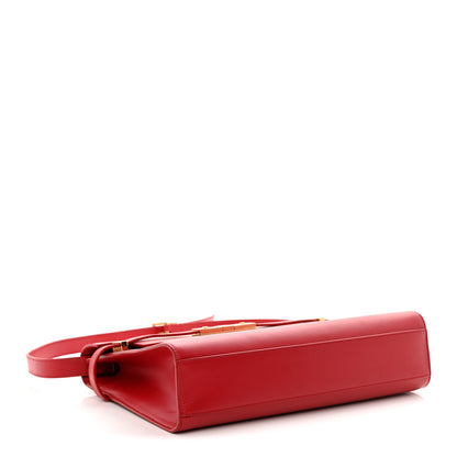 Saint Laurent Smooth Calfskin Manhattan Shoulder Bag Rouge Eros 4 of 10