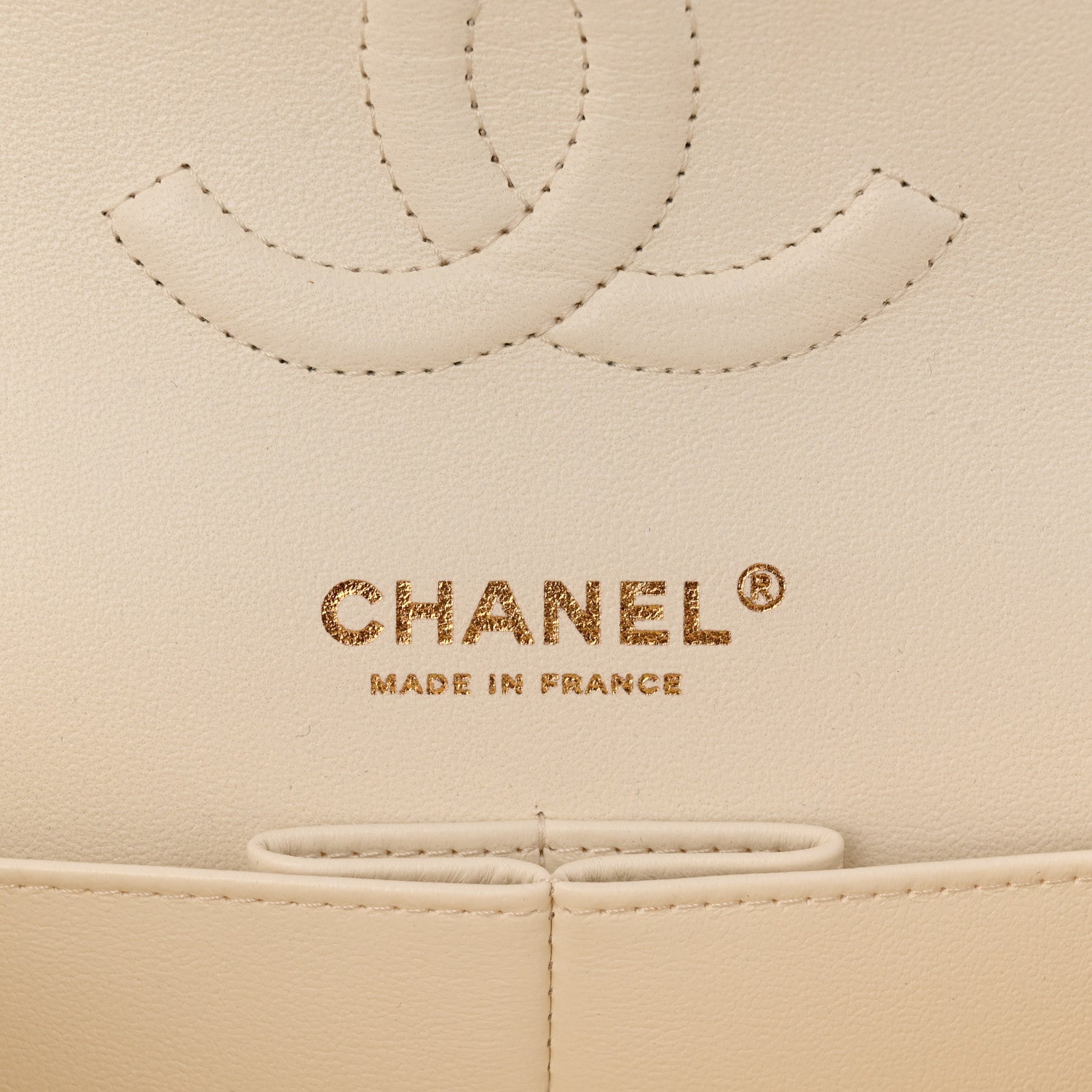 Chanel Caviar Quilted Medium Double Flap White 6 of 10