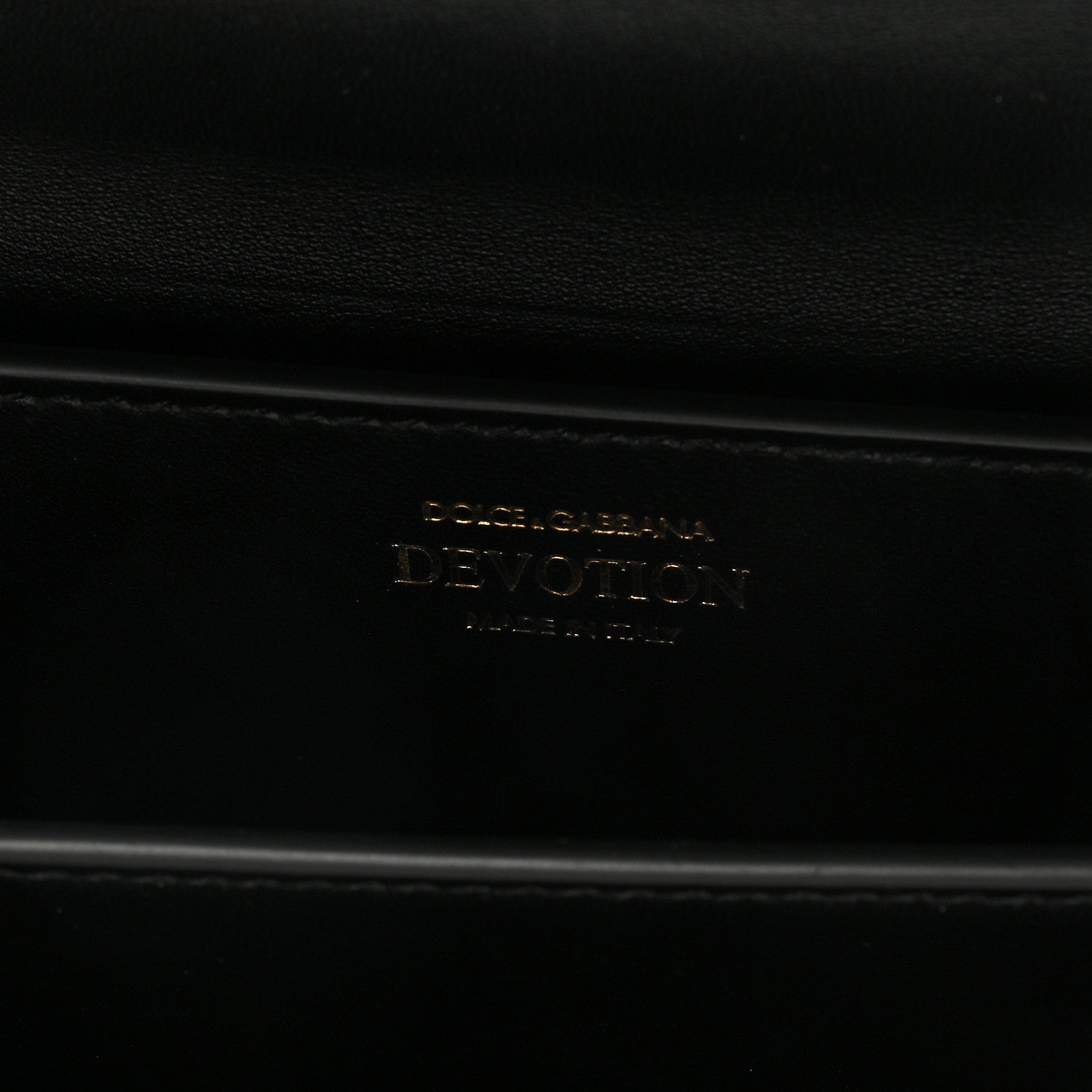 Dolce & Gabbana DOLCE GABBANA Lambskin Mini Devotion Crossbody Bag Black 6 of 9