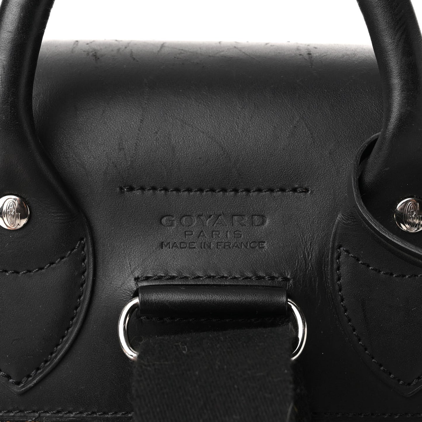 Goyardine Calfskin Alpin MM Backpack Black