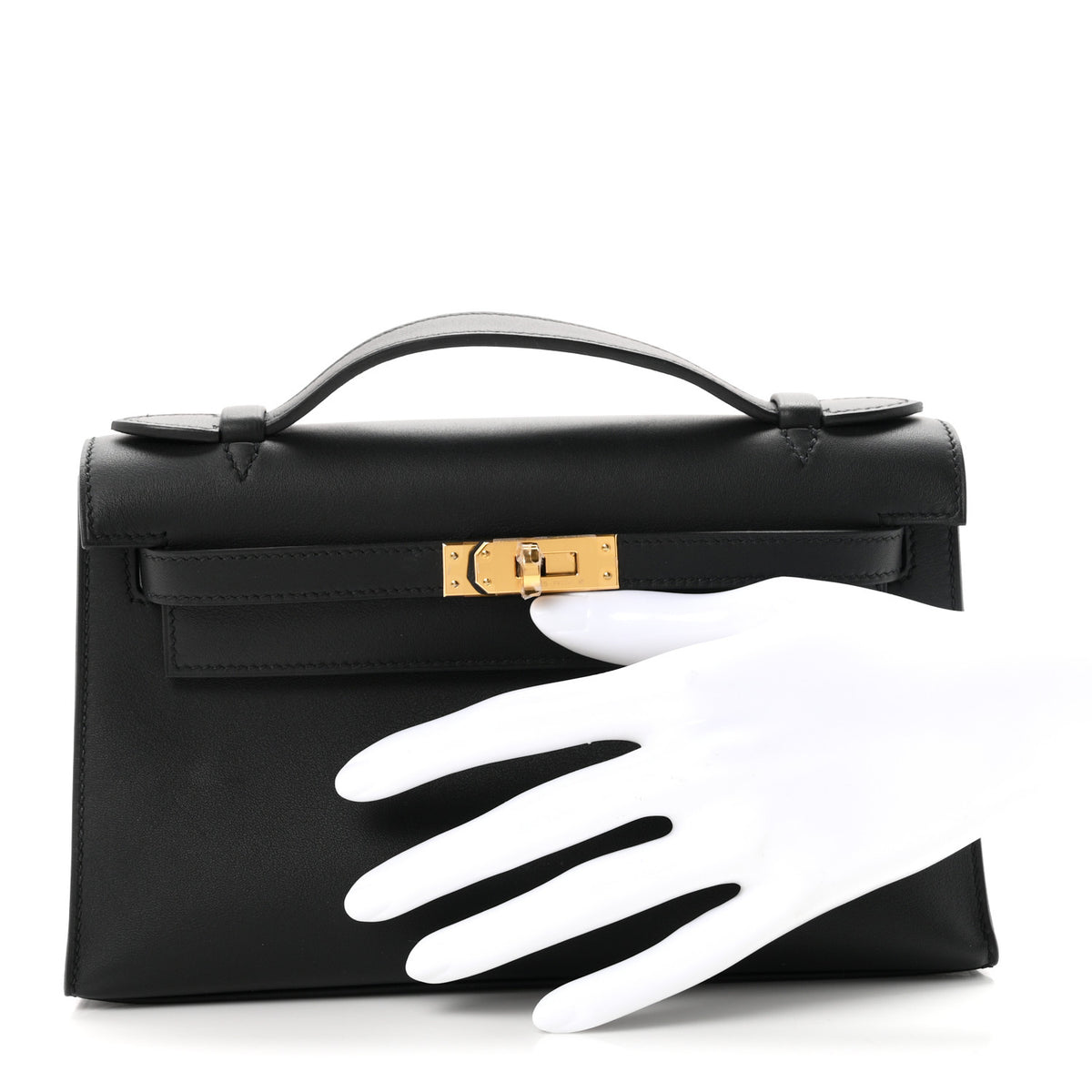 Swift Kelly Pochette Clutch Black