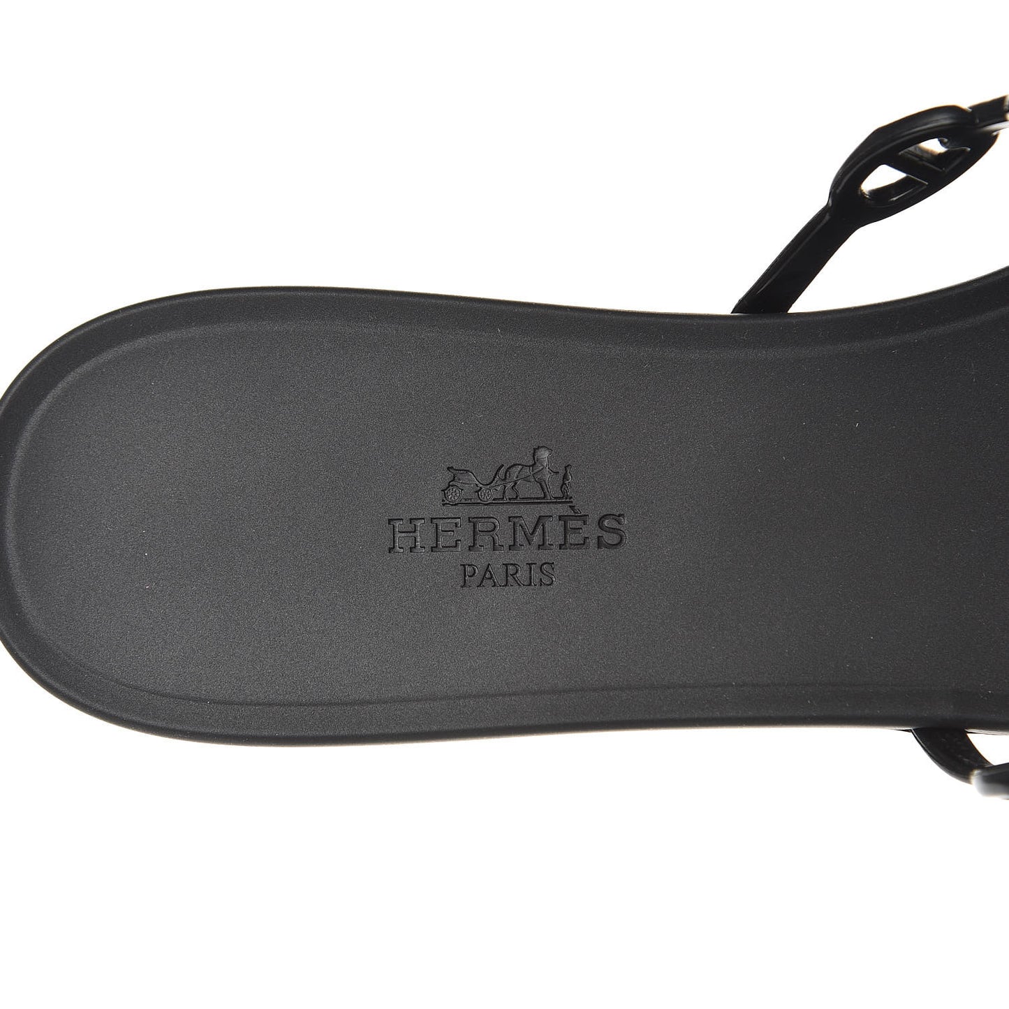 Rubber Chaine d'Ancre Rivage Sandals 40 Black