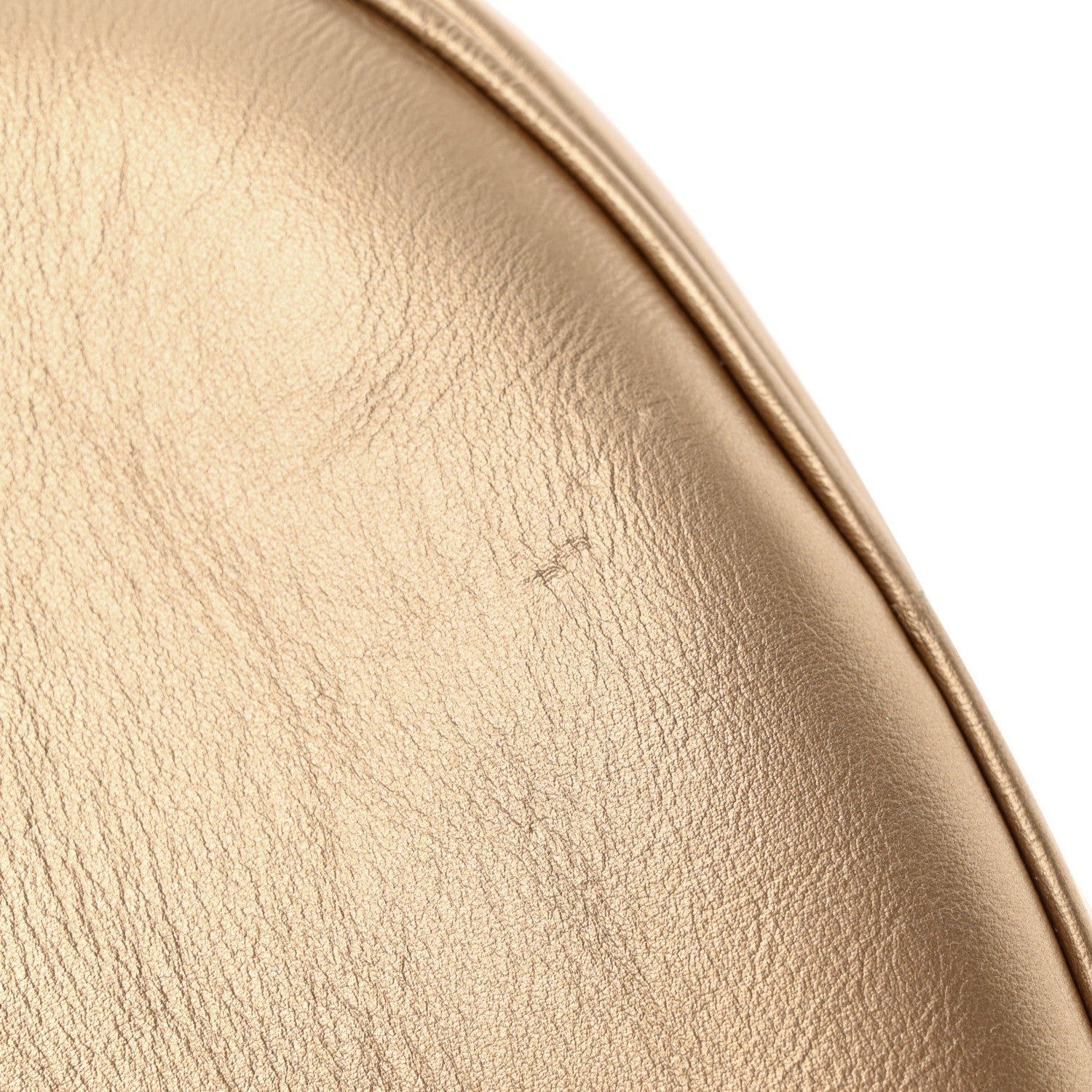 Celine Laminated Calfskin Quilted Small C Charm Bag Gold 12 of 13