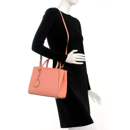 Fendi Vitello Elite Petite 2Jours Tote Pesca 2 of 8