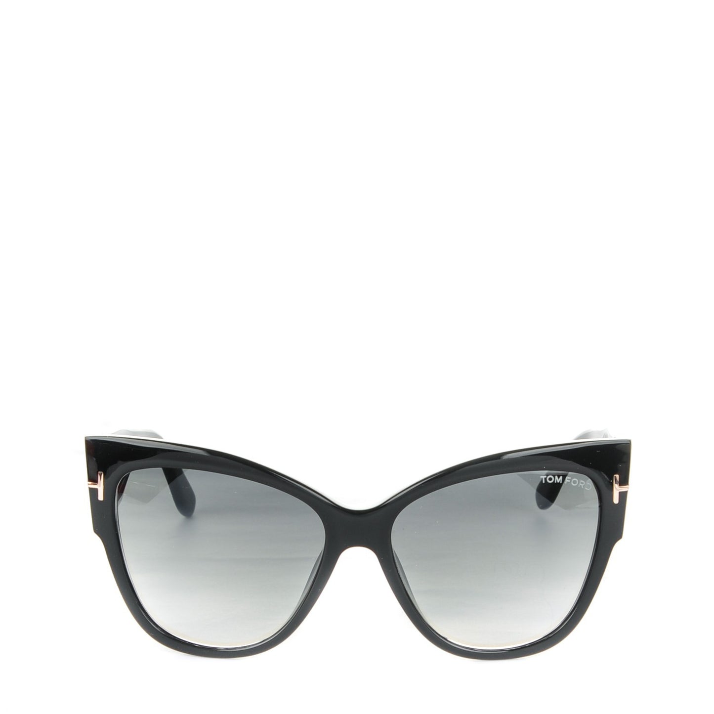 Acetate Anoushka Cat Eye Sunglasses TF371 Black