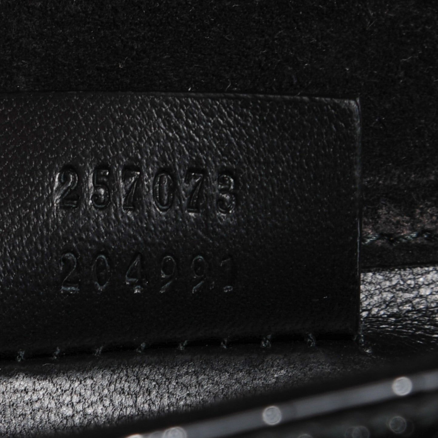 Patent Microguccissima Small Broadway Clutch Black
