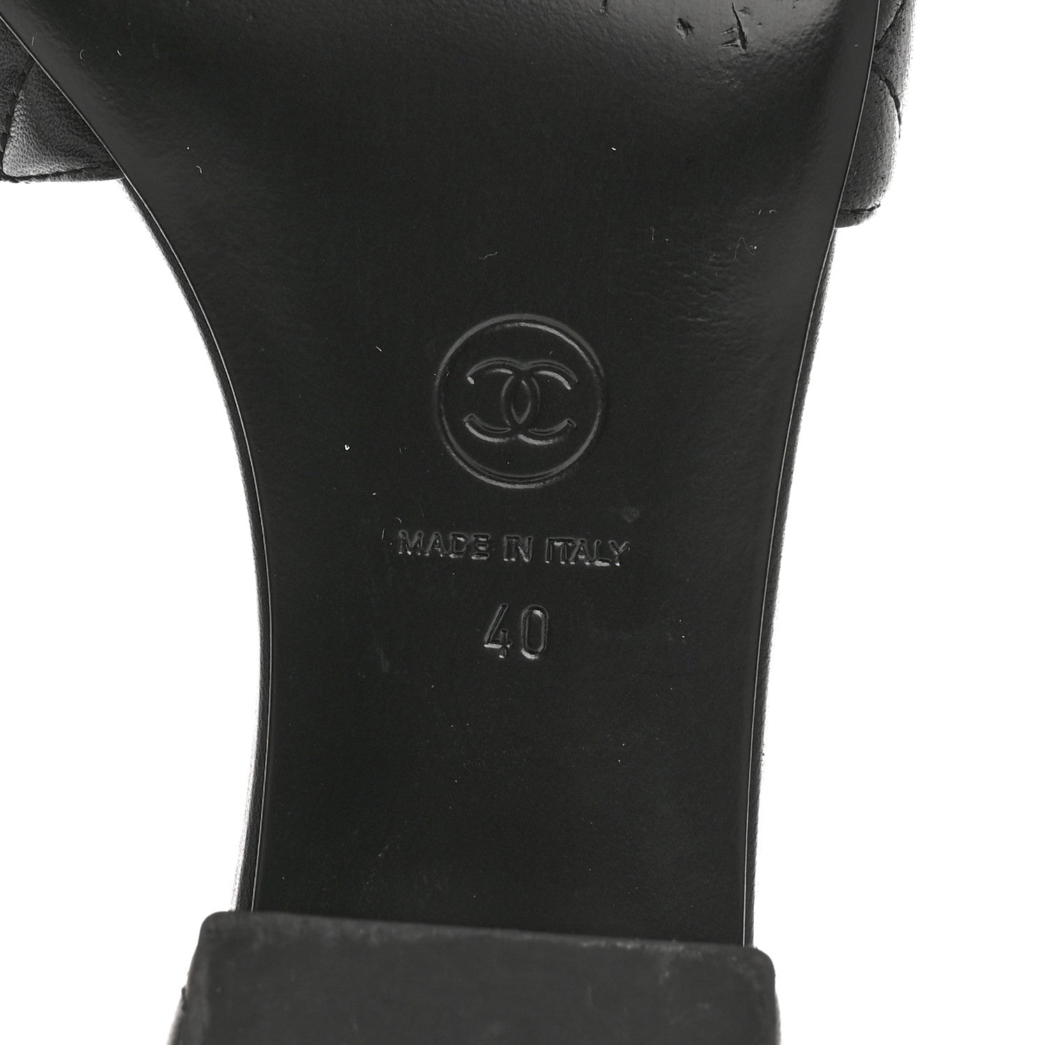 Chanel Lambskin Quilted Mules 40 Black 8 of 10