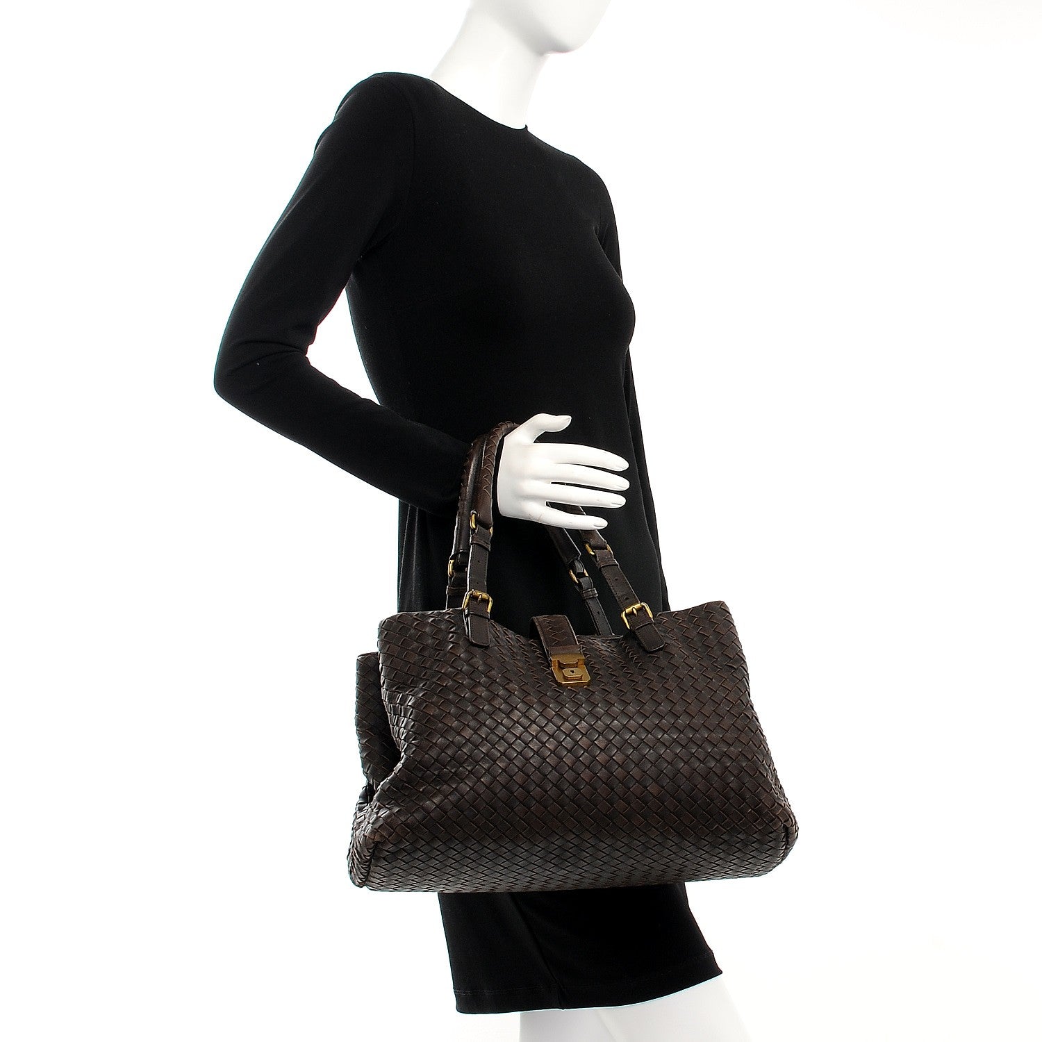 Bottega Veneta Nappa Intrecciato Medium Roma Tote Moro 2 of 9
