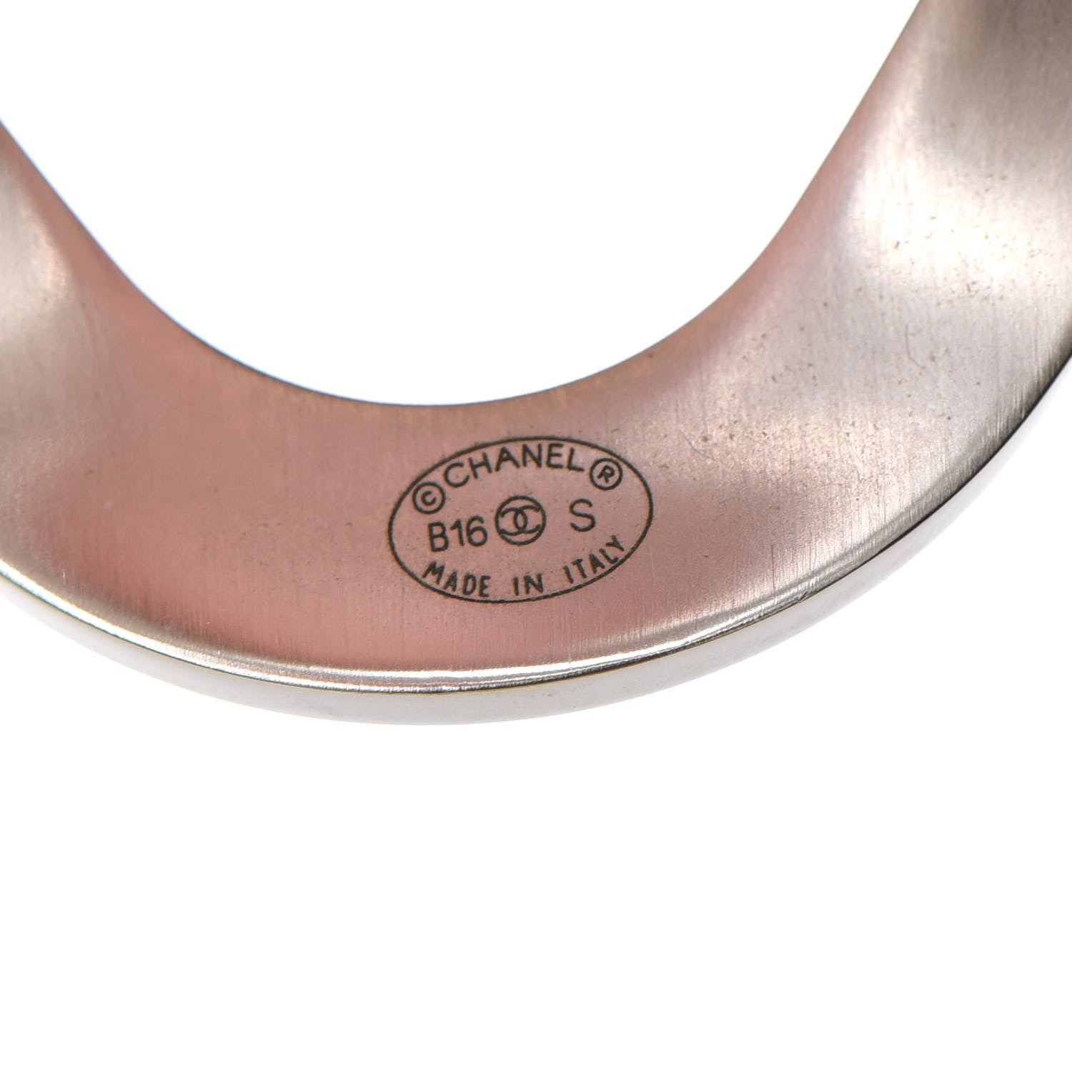 Chanel Metal CC Cuff Silver 4 of 7