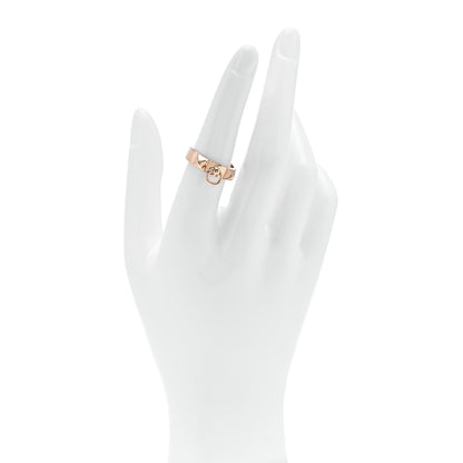 Hermes 18K Rose Gold PM Collier De Chien Ring 54 7 2 of 4