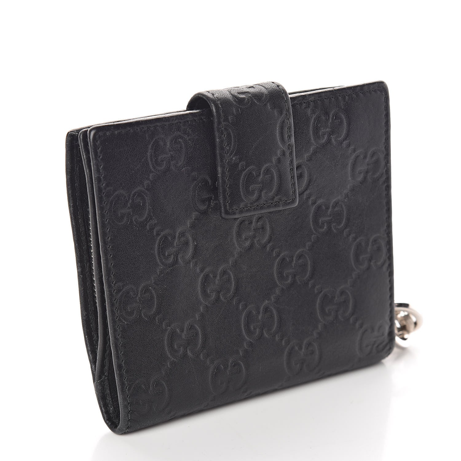Gucci Guccissima Twins French Wallet Black 3 of 6