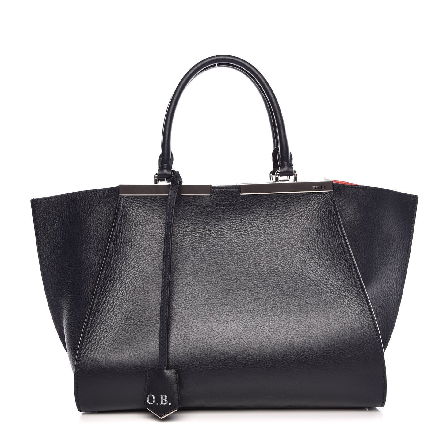 Vitello Dolce Marmol Shiny Nappa Petite 3Jours Tote Blue Notte