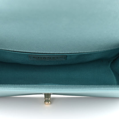 Chanel Caviar Quilted Medium Boy Flap Light Blue 7 of 11