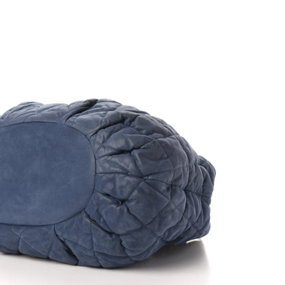 Chanel Iridescent Calfskin Quilted Large In The Mix Tote Navy 10 of 12