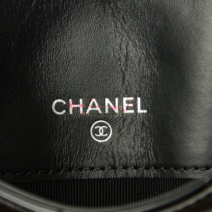 Chanel Patent Quilted Card Holder Black 6 of 8