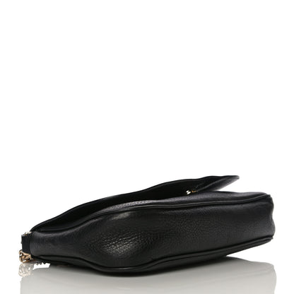 Gucci Pebbled Calfskin Medium Soho Flap Crossbody Black 4 of 21