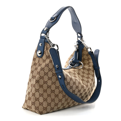 Gucci Monogram Medium Icon Bit Hobo Turquoise 3 of 11