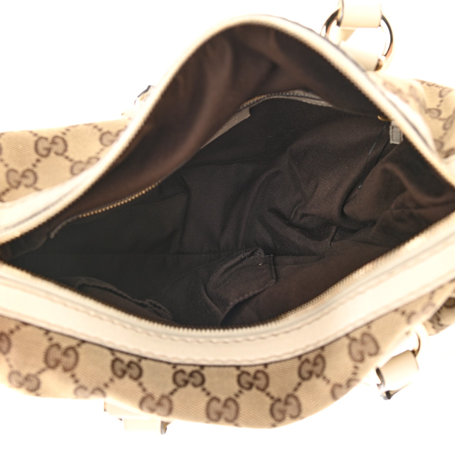 Gucci Monogram Equestrian Horseshoe Bowler White 4 of 12
