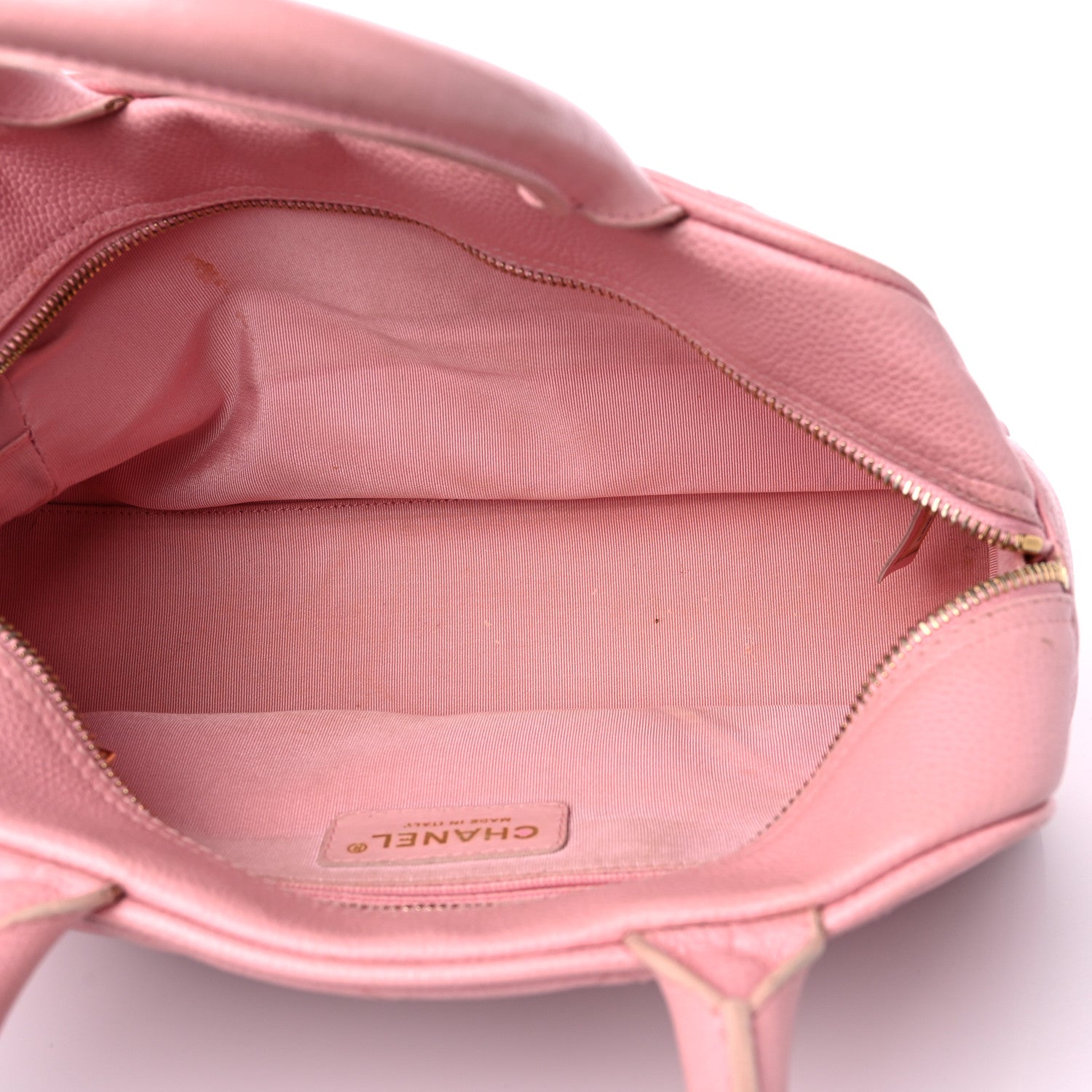 Chanel Caviar Quilted Small Bowler Pink 5 of 16