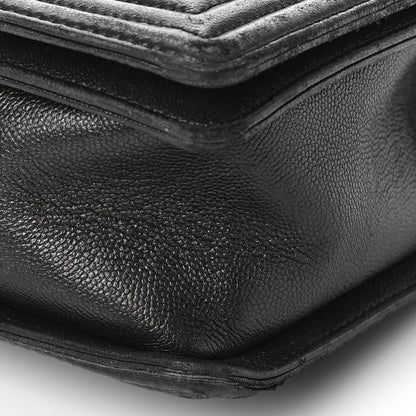 Chanel Caviar Quilted New Medium Boy Flap So Black 9 of 17