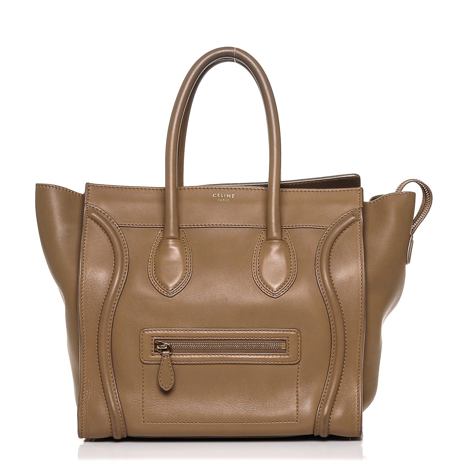 Celine Smooth Calfskin Mini Luggage Camel 1 of 9