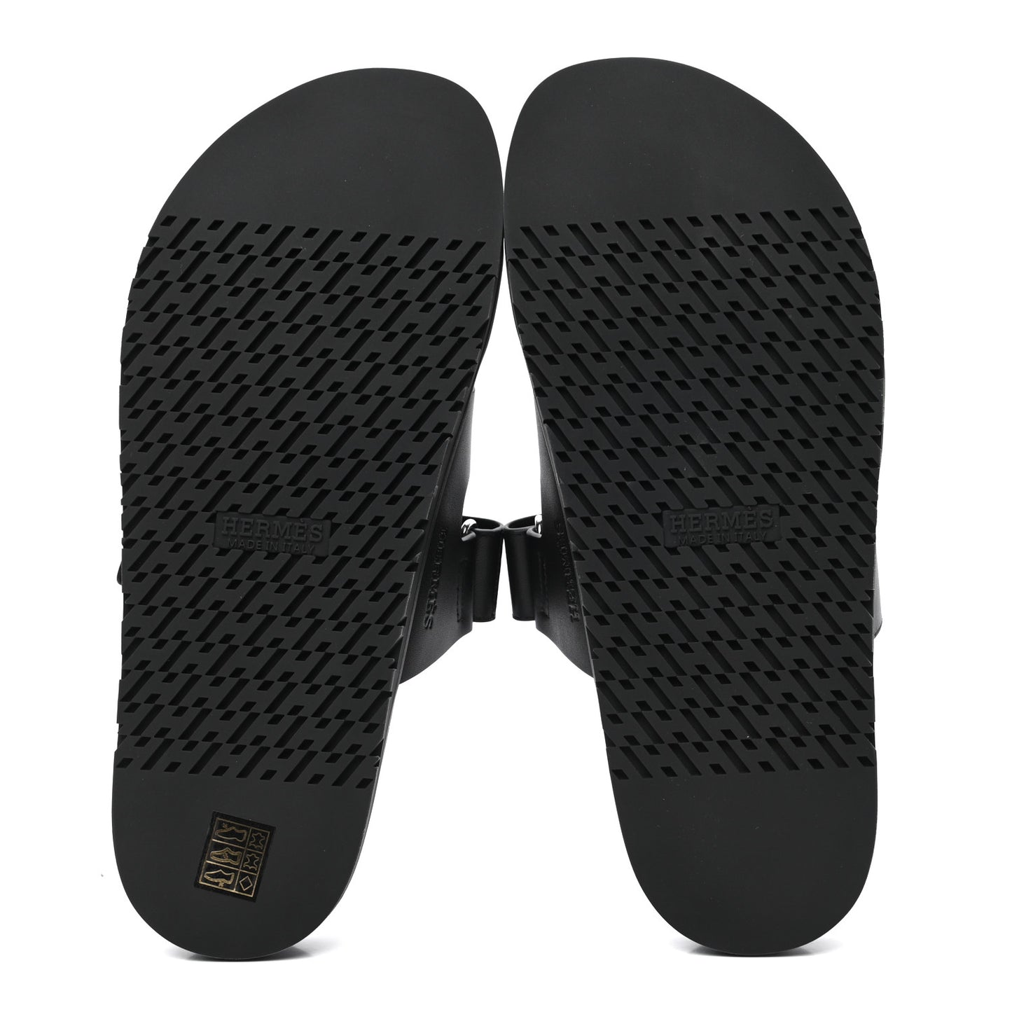 Calfskin Mens Chypre Sandals 43 Black