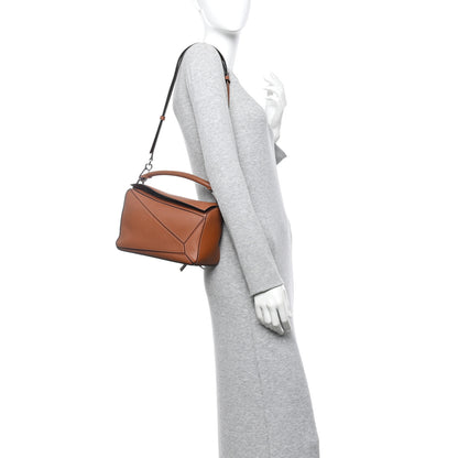 Loewe Calfskin Small Puzzle Bag Tan 2 of 12