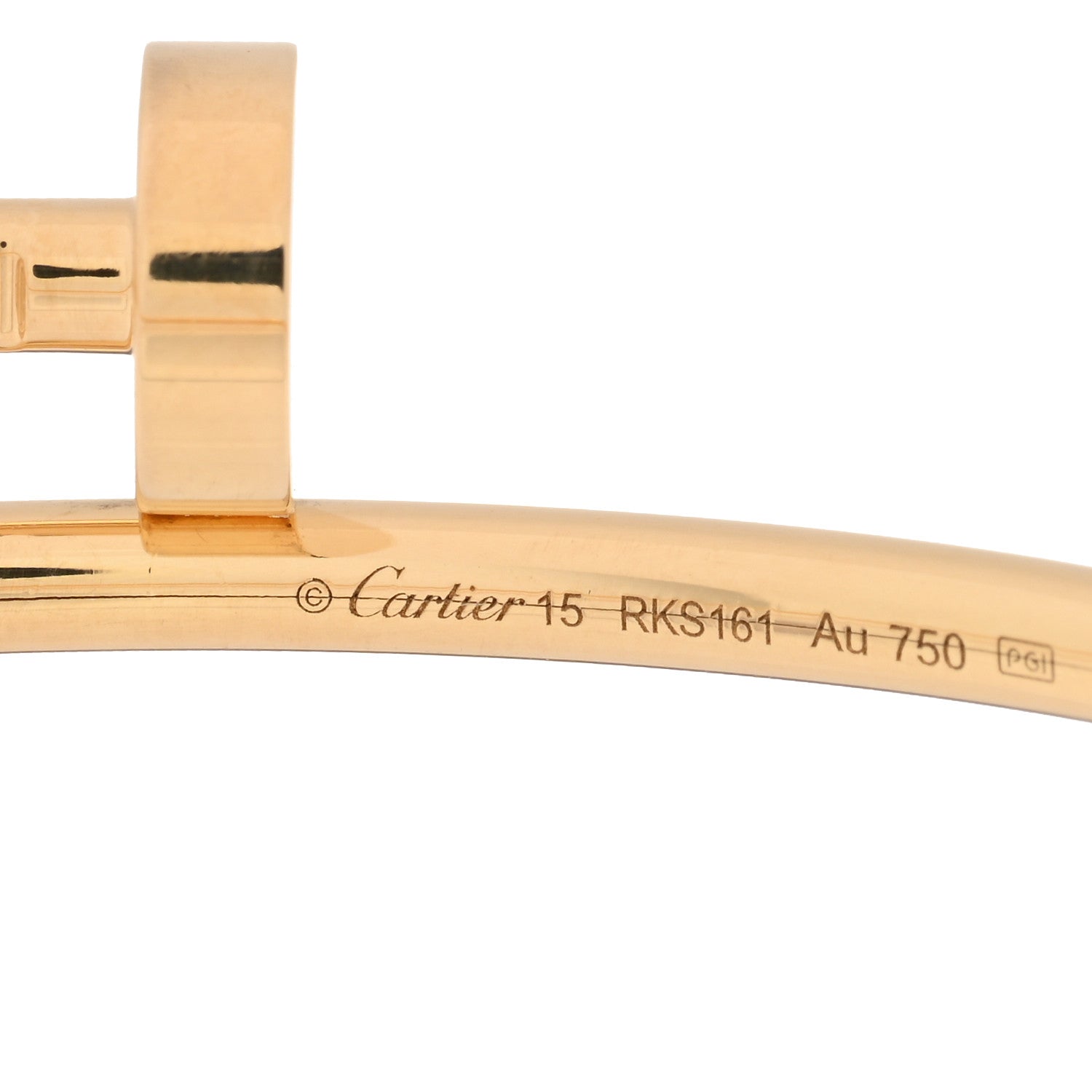 Cartier 18K Yellow Gold Small Juste Un Clou Bracelet 15 3 of 4