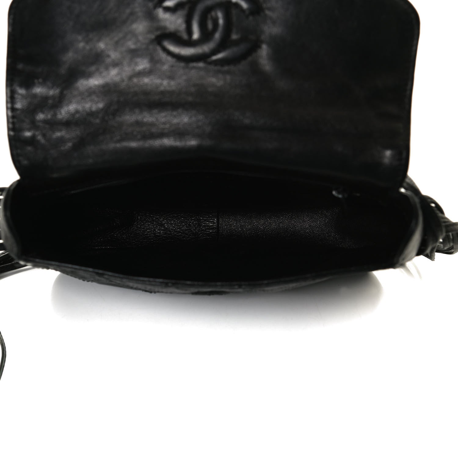 Chanel Lambskin Stitched Small Single Flap Black 5 of 13