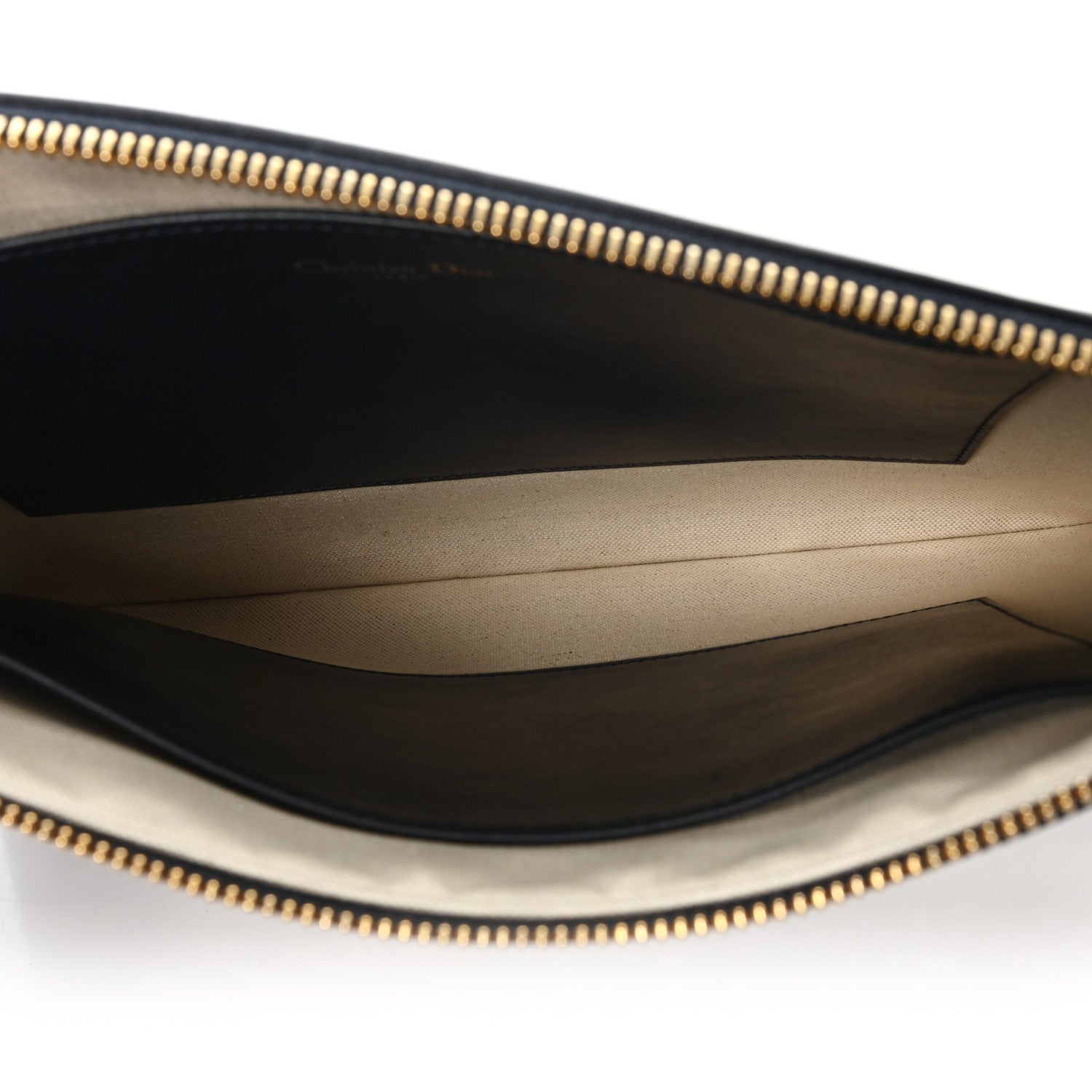 Christian Dior Calfskin Diorissimo Pouch Black 5 of 7