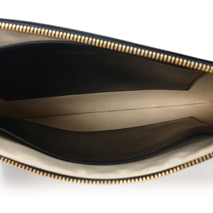 Christian Dior Calfskin Diorissimo Pouch Black 5 of 7