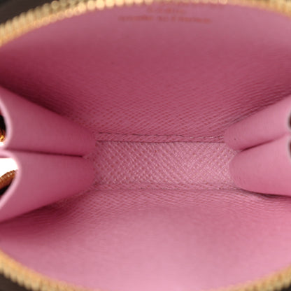 Louis Vuitton Monogram 2021 Christmas Animation Japanese Garden Round Coin Purse Wisteria Pink 3 of 4