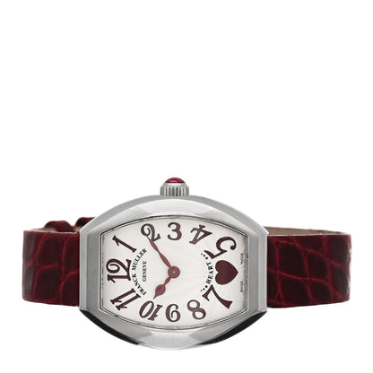 Franck Muller Stainless Steel Alligator 26mm Heart Quartz Watch Red 5002SQZC6H 2 of 4