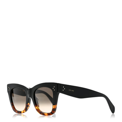 Celine Catherine Sunglasses CL 41098/F/S Black Havana 1 of 6