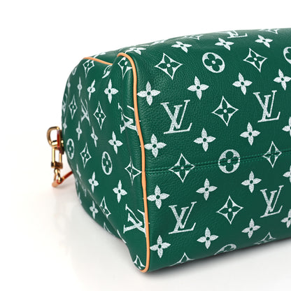 Louis Vuitton LOUIS VUITTON Calfskin Monogram Speedy P9 Bandouliere 40 Green 9 of 10