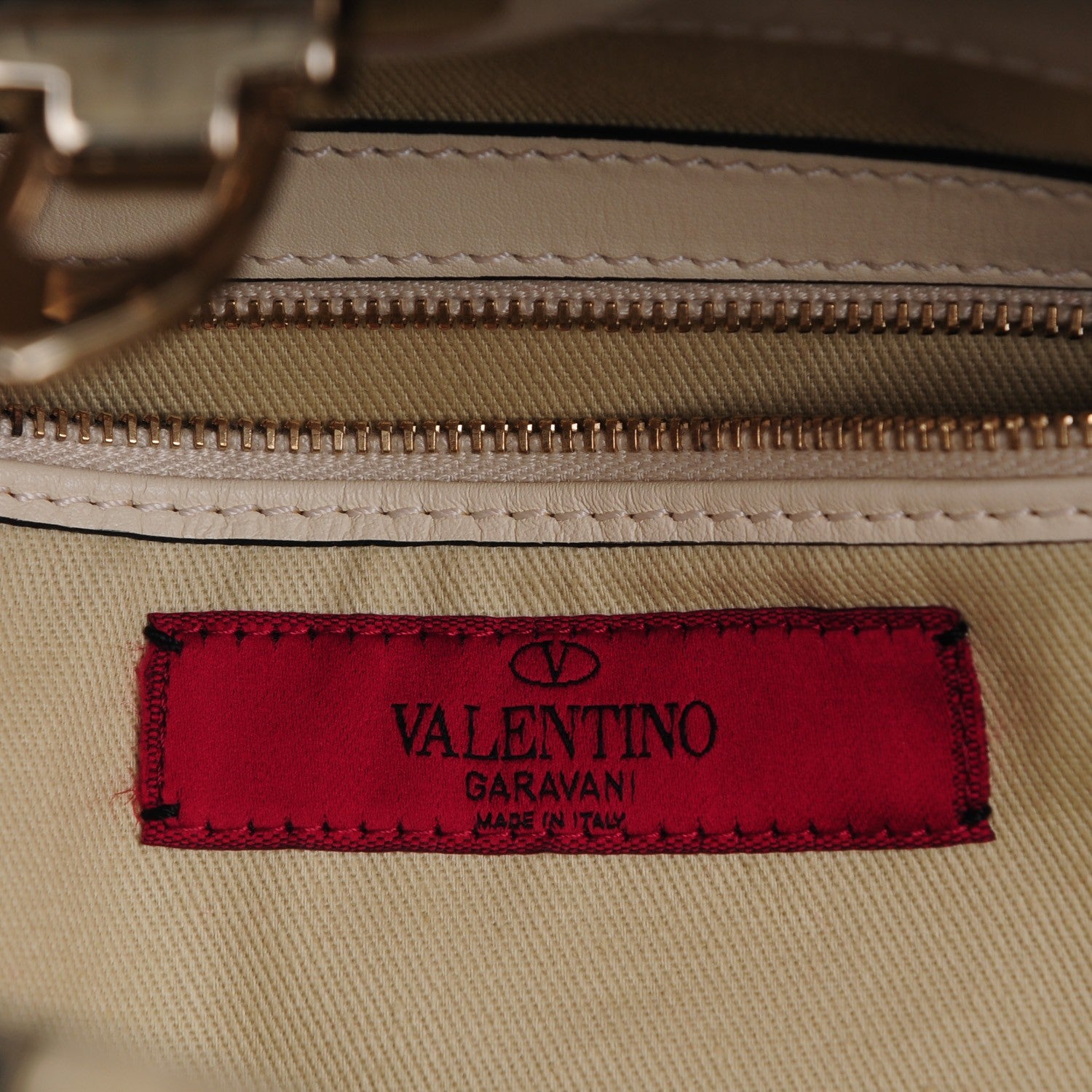 Valentino Garavani Vitello Large Rockstud All Over Flip-Lock Messenger Bag Light Ivory 6 of 8