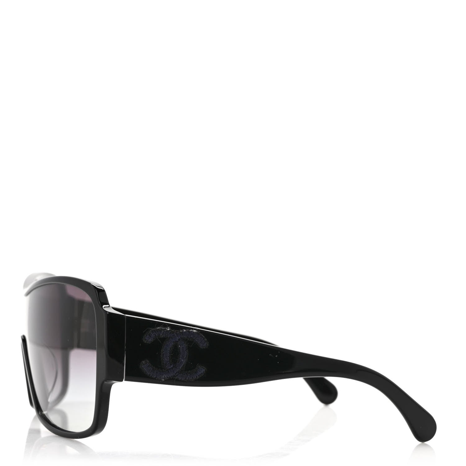 Chanel Acetate Shield Sunglasses 5449-A Black 3 of 8