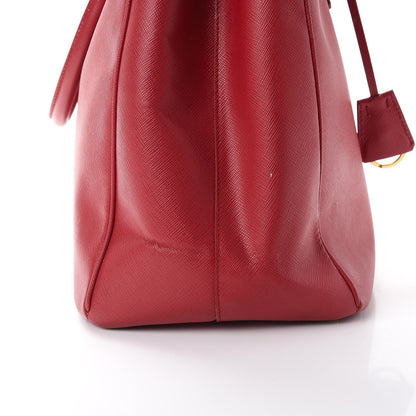 Prada Saffiano Lux Large Tote Fuoco 17 of 17