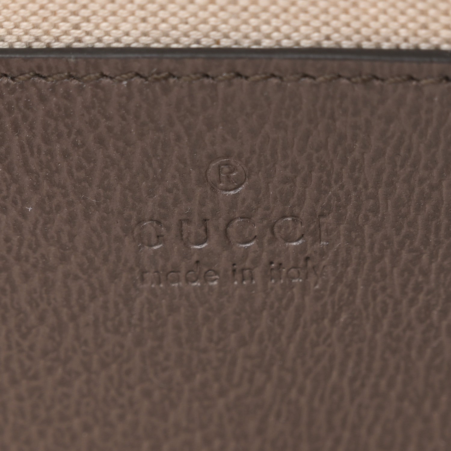 Gucci GG Supreme Monogram Textured Dollar Calfskin Mini Ophidia Shoulder Bag Beige Ebony New Acero 6 of 10