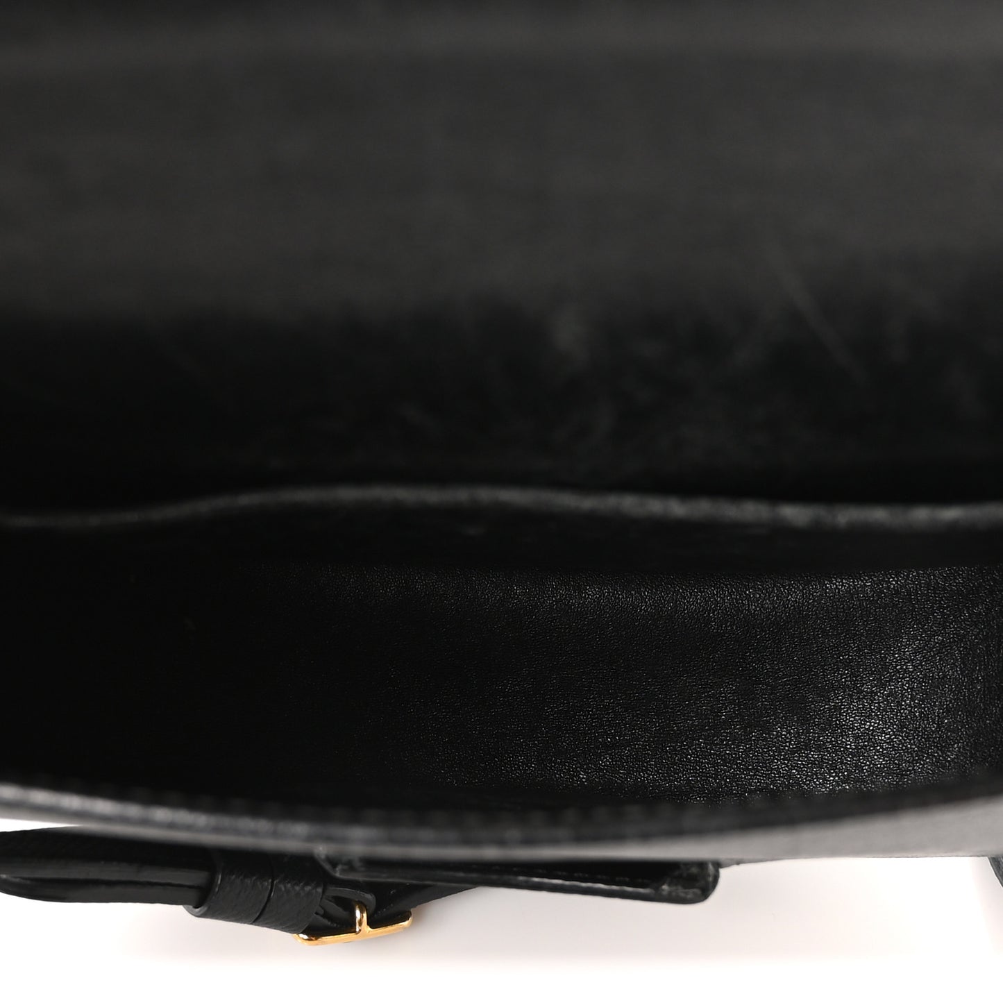 Grained Calfskin Small Trotteur Black