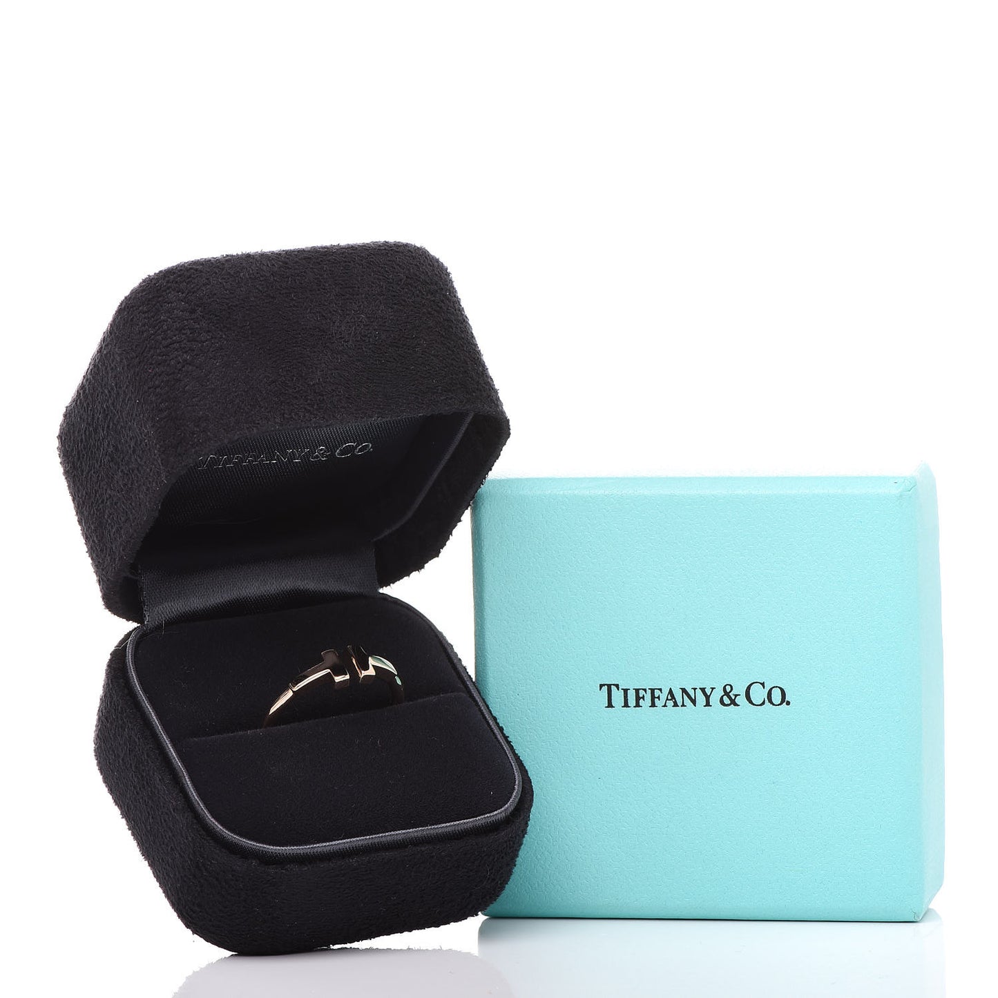 18K Rose Gold T Wire Ring 54 7