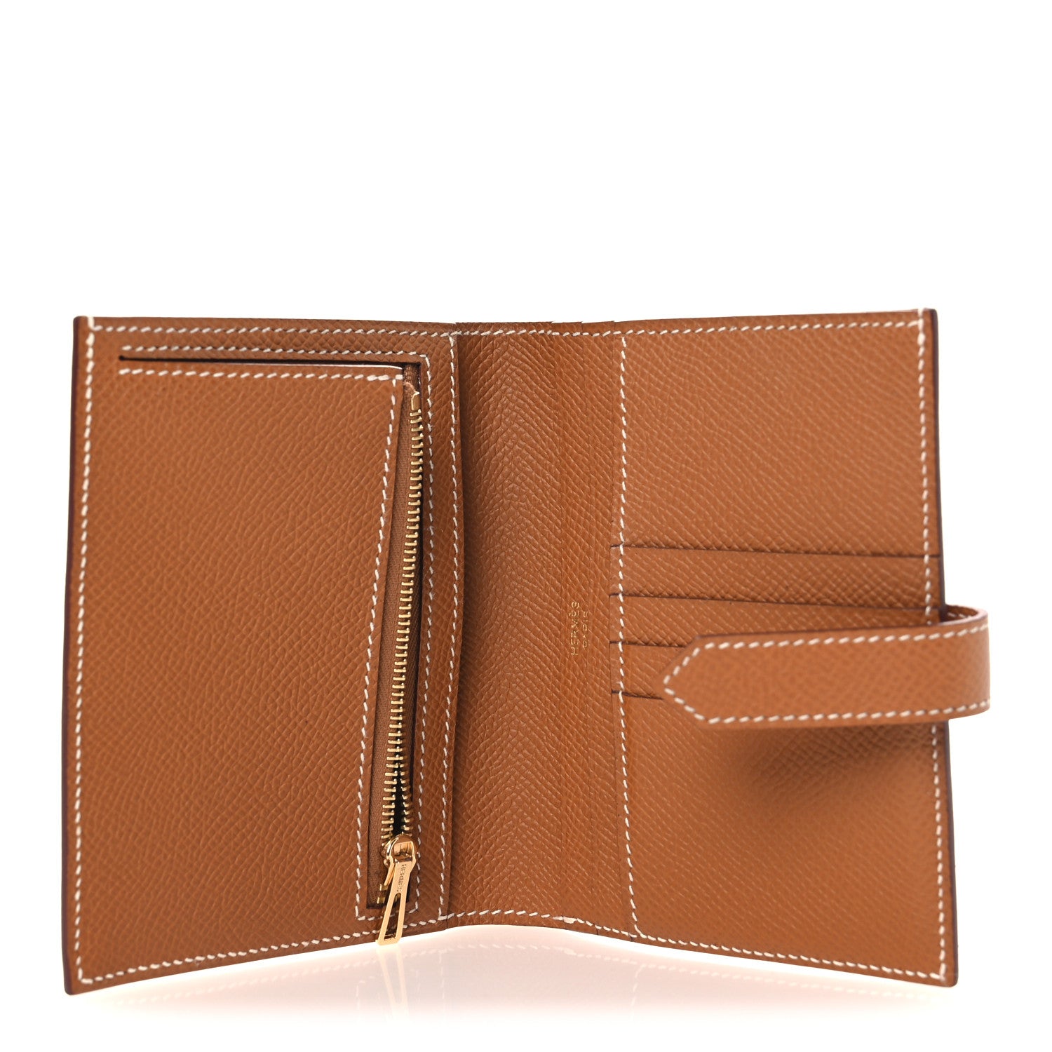 Hermes Epsom Bearn Compact Wallet Gold 5 of 8
