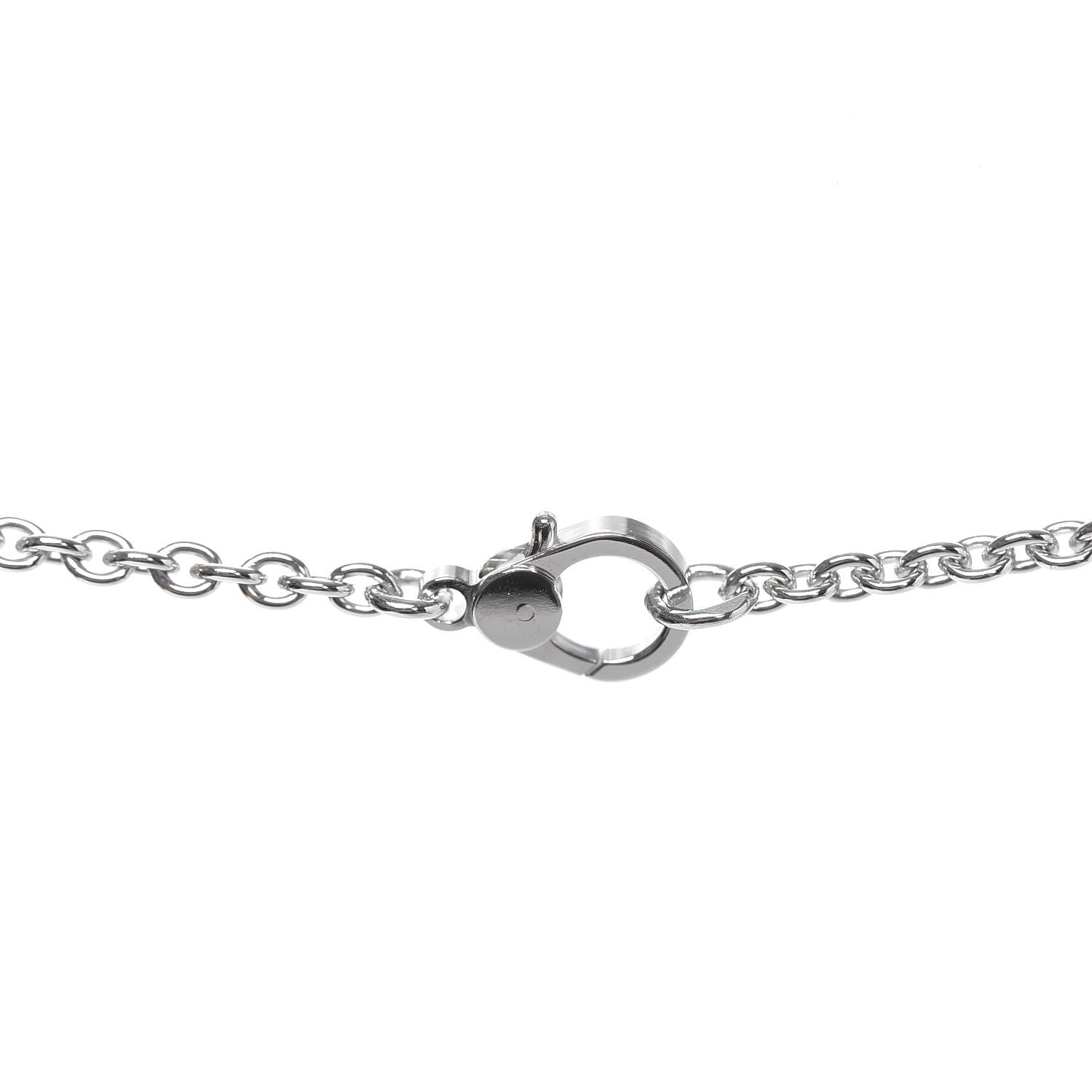 Hermes 18K White Gold Diamond Finesse Lariat Necklace 5 of 5