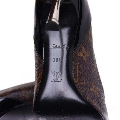 Louis Vuitton Monogram Cherie Pumps 36.5 Black 12 of 13