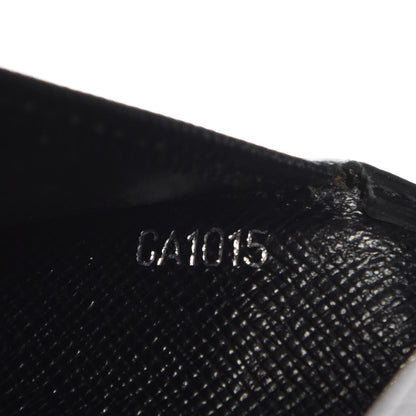 Louis Vuitton Epi Checkbook Organizer Wallet Black 7 of 7